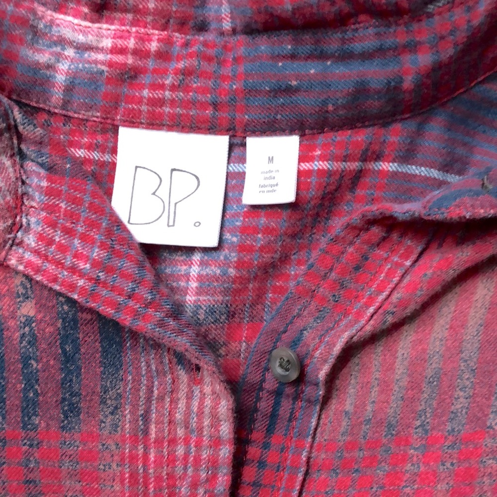 Custom bleached scripture backed plaid shirt - Picture 4 of 5